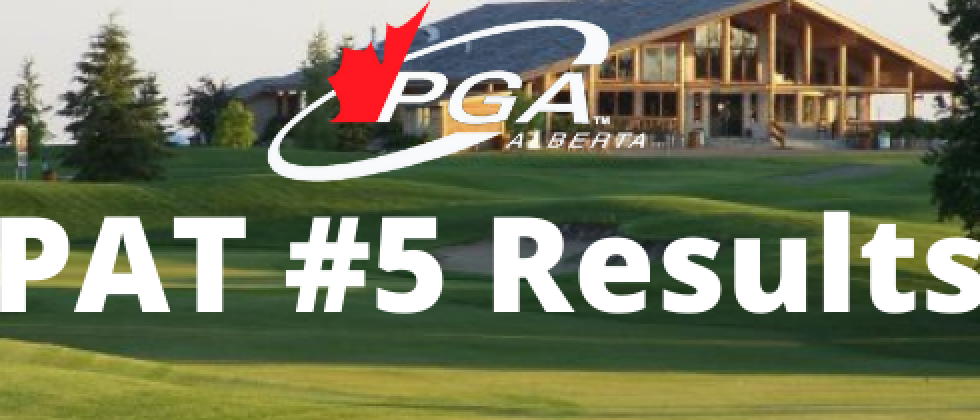 Five Players Pass the last PAT of season at Alberta Springs GR