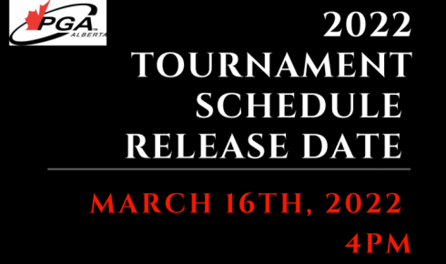 2022 Tournament Schedule Update