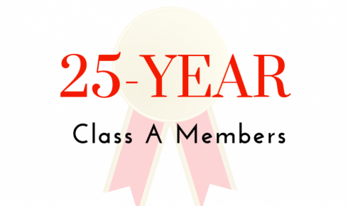 25-Year Class A Members Recognized at Annual General Meeting