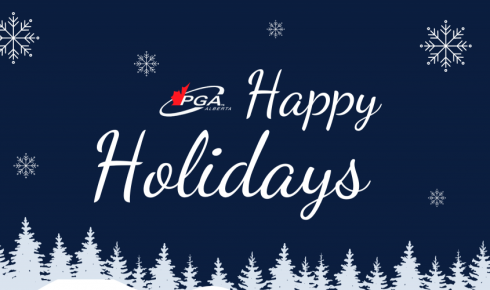 PGA of Alberta Office Hours Update - Closed Dec. 19th - Jan. 2nd